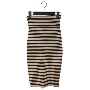 Stretchy Striped Pencil Skirt